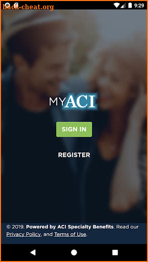 myACI Benefits screenshot