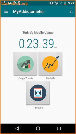 MyAddictometer - Mobile addiction tracker screenshot