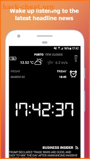 myAlarm Clock: News + Radio Alarm Clock for Free screenshot