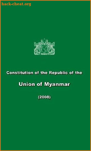 Myanmar Constitution 2008 screenshot