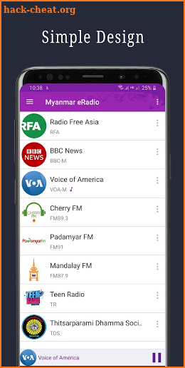 Myanmar eRadio screenshot