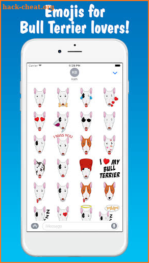 MyBTMoji - Bull Terrier Emoji Keyboard screenshot