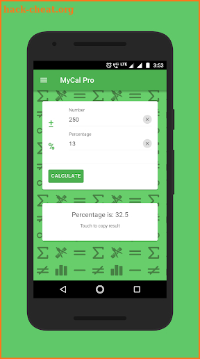 MyCal Pro - Percentage & General Calculator screenshot