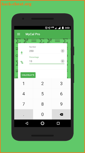 MyCal Pro - Percentage & General Calculator screenshot