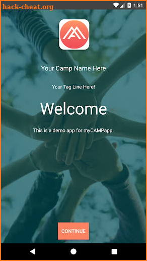 myCAMPapp screenshot
