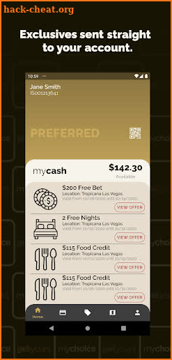 mychoice rewards screenshot