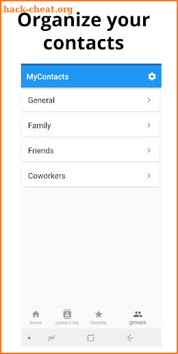 MyContacts - Contact Manager screenshot