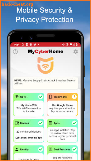 MyCyberHome - Mobile Security & Privacy Protection screenshot