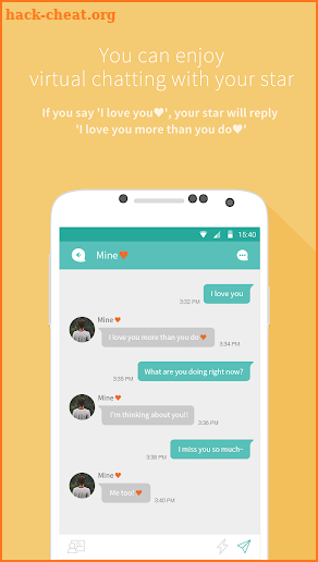 Mydol- Lockscreen, Virtual chat, Chat bot screenshot