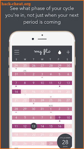 MyFLO Period Tracker screenshot