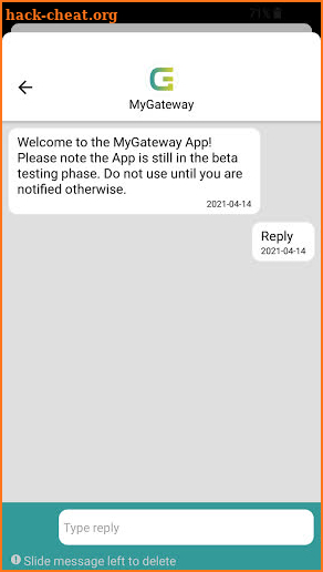 myGateway screenshot