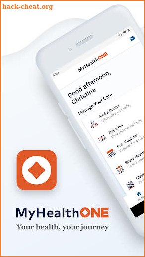 MyHealthONE screenshot