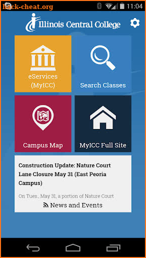 MyICC Illinois Central College screenshot