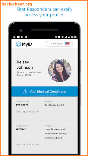 MyID – Medical ID Profile screenshot