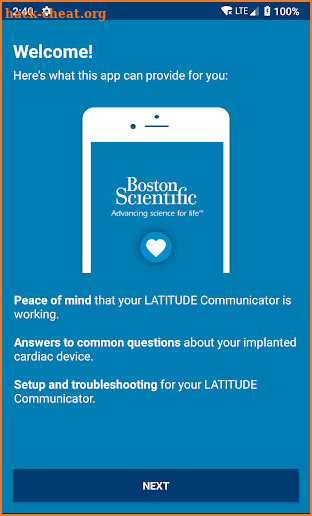MyLATITUDE™ Patient App screenshot