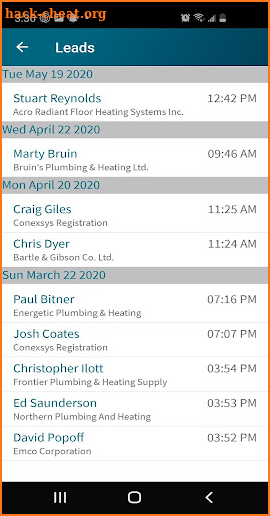myLEADS mobile by CONEXSYS screenshot