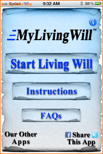 MyLivingWill - Living Will App screenshot