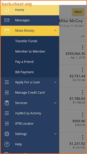 myMcCoy Mobile Banking screenshot