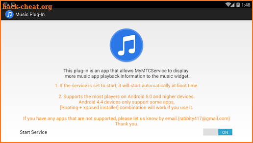 MyMTCService - Music Plug-in screenshot