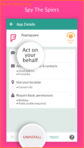 MyPermissions Privacy Cleaner screenshot