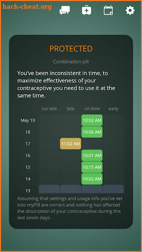 myPill® Birth Control Reminder screenshot