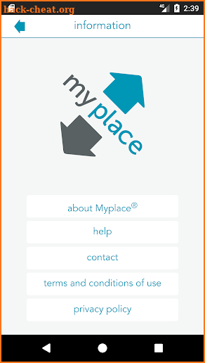 Myplace-app screenshot