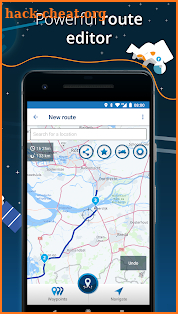 MyRoute-app Navigation: route editing & navigation screenshot