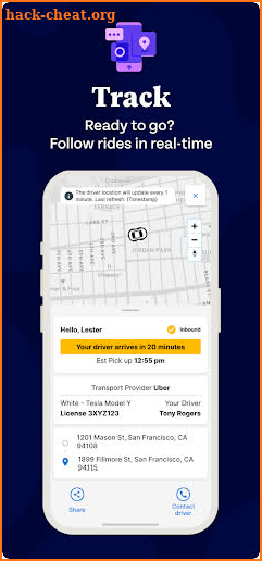 MySafeRide - Manage your rides screenshot