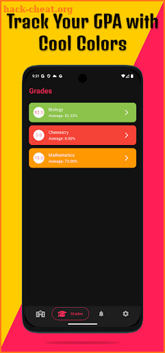 MyScore – Subject Alerts screenshot