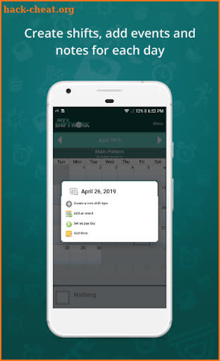 myShiftWork: Shift Work Calendar, Plan & Schedule screenshot