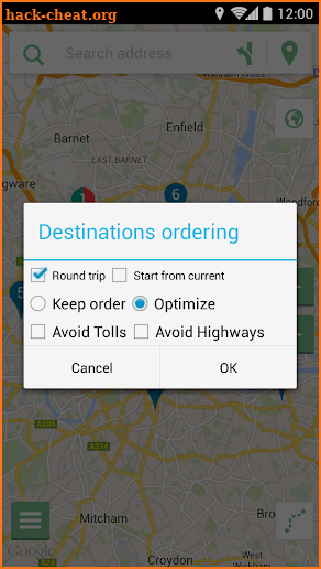 MySmartRoute Route Planner screenshot