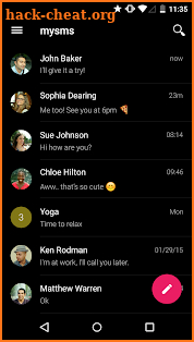 mysms SMS Text Messaging Sync screenshot