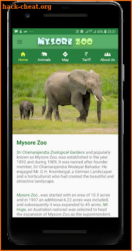Mysore Zoo Guide screenshot