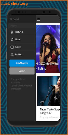 Myspace screenshot