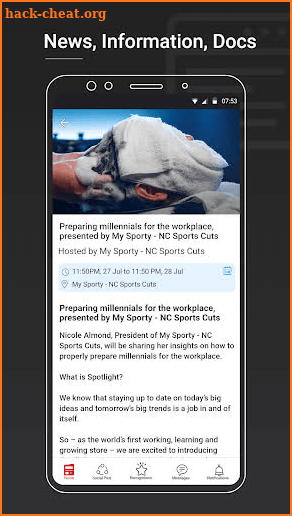 mySporty - NC Sports Cuts screenshot