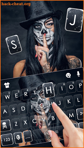 Mystery Skull Keyboard Background screenshot