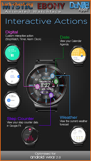 Mystic Ebony HD Watch Face Widget & Live Wallpaper screenshot