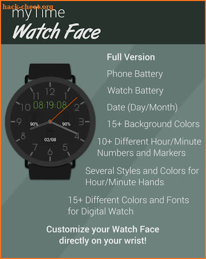 myTime Watch Face screenshot