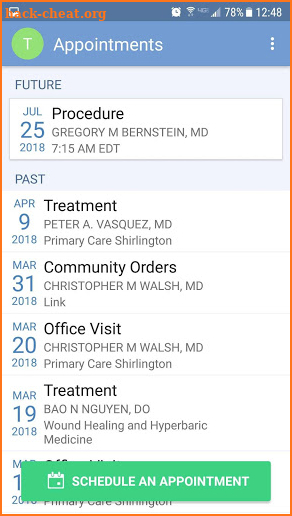 MyVHC Patient Portal screenshot