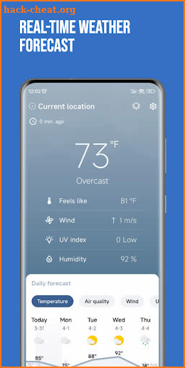 MyWeather - Real-time Forecast screenshot