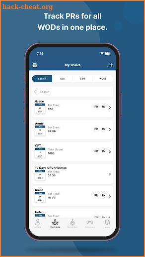 myWOD screenshot