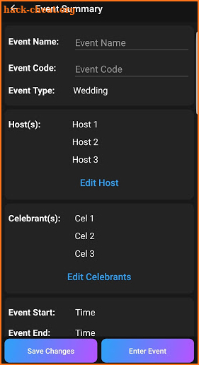 MYXR Events screenshot