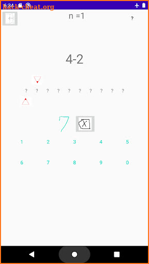 N-back Math screenshot