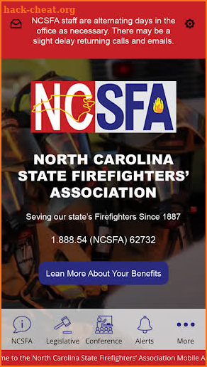 N C State Firefighters’ Assoc screenshot