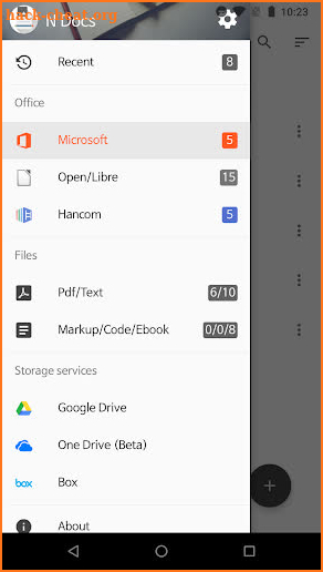 N Docs - Office, Pdf, Text, Markup, Ebook Reader screenshot