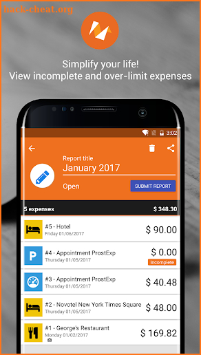 N2F - Expense Reports screenshot