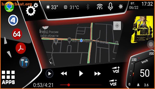 N7_Theme for Car Launcher app screenshot