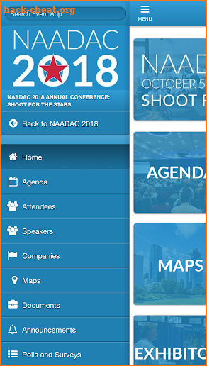 NAADAC 2018 screenshot