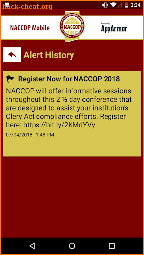 NACCOP Mobile screenshot