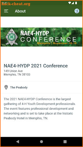 NAE4-HYDP Conference screenshot